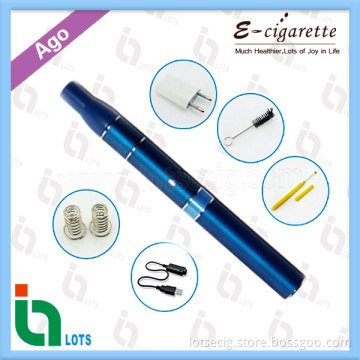 Dry Herb Vaporizer Model Ago G5 with LCD Battery Showing Puffs and Power